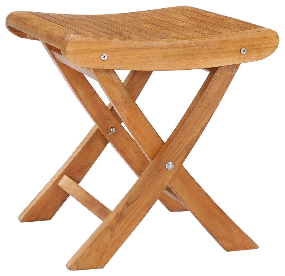 Teak Wood Italy Footstool / Side Table, made from A-Grade Teak Wood