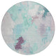 Machine Washable Indoor/Outdoor Chantille ACN1914 Teal 8' x 8' Round Rug