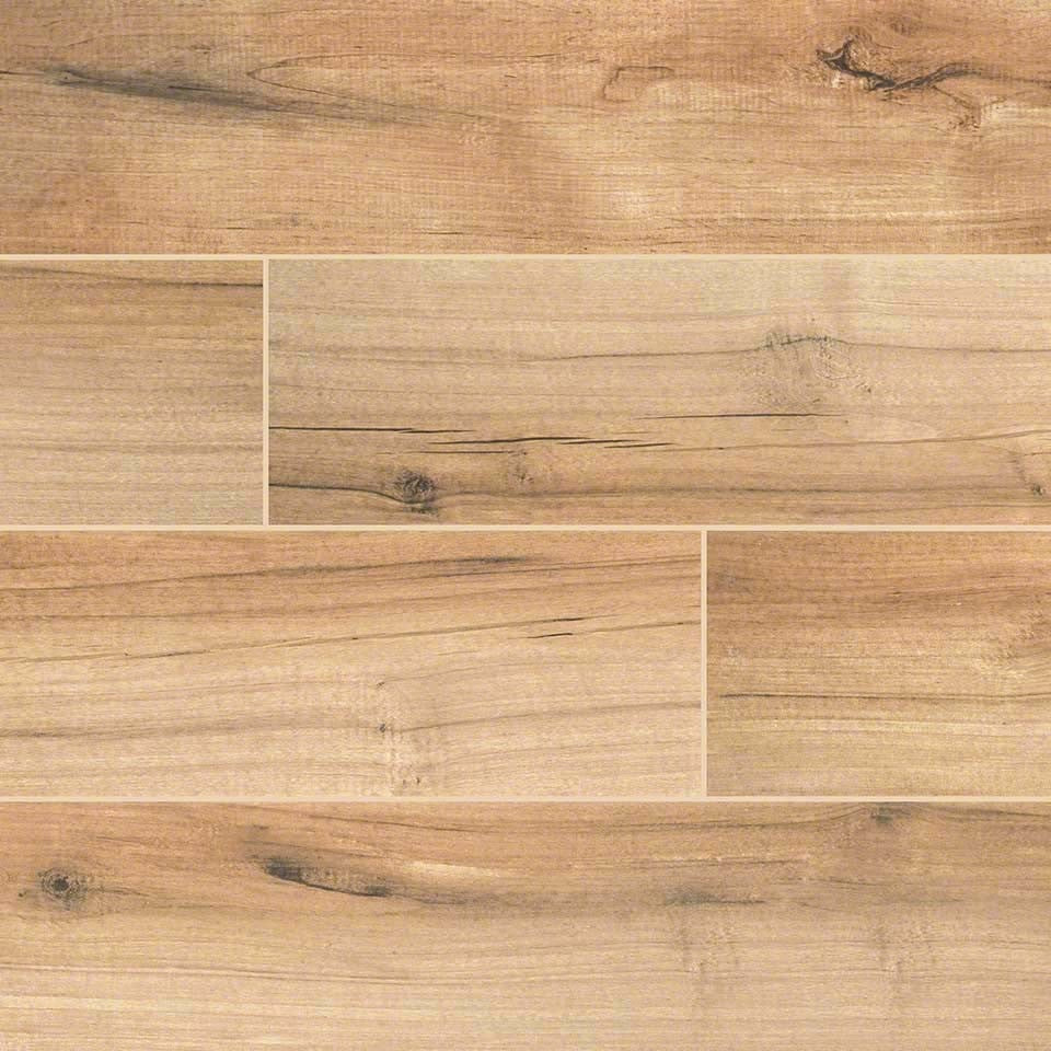 Palmetto Cognac 6x36 Matte Porcelain Tile , 6"x36", Set of 50