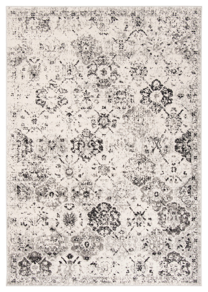 Safavieh Madison Collection MAD611 Rug, Silver/Grey, 6'7" X 9'2"