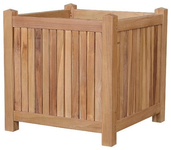 Anderson Teak PL-001 Wooden Planter Storage Box