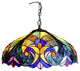 CHLOE Lighting LIAISON Tiffany-style 2 Light Victorian Ceiling Pendent 18" Shade