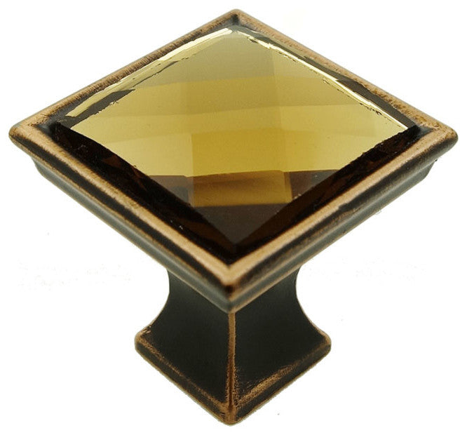 MultiFaceted Champagne Gold Oil Rubbed Bronze Madison Classic Knob