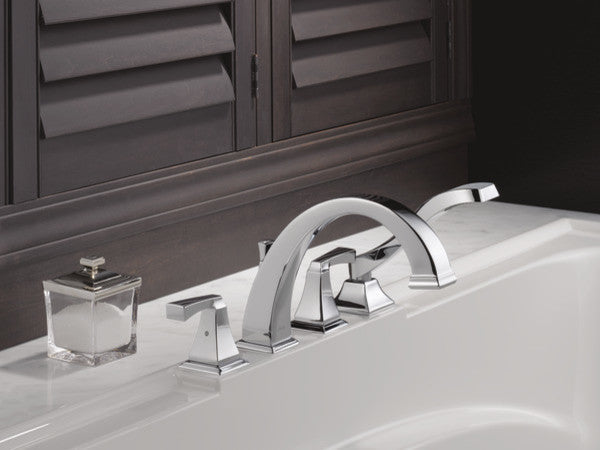 Delta Dryden Roman Tub With Hand Shower Trim, Polished Nickel, T4751-PN