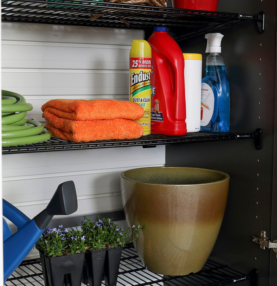 6 Piece Jumbo Cabinet Storage System, Espresso