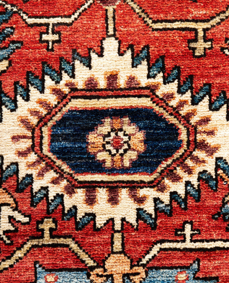 Serapi One-of-a-Kind Hand-Knotted Area Rug Red, 2'7" x 9'6"