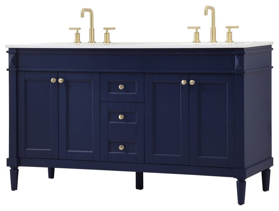 Home Living 21" Transitional Blue-Light Bathroom Vanity