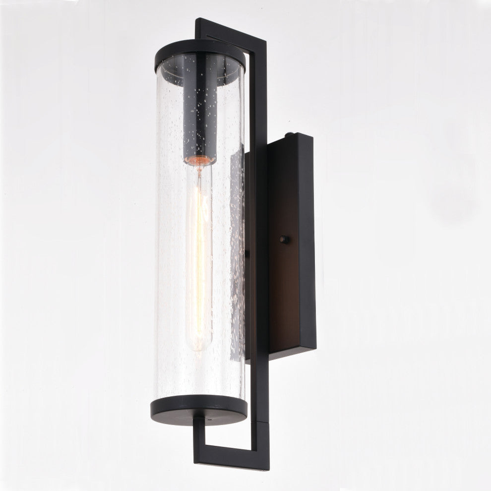 Morgan Park 20"H Outdoor Wall Light Matte Black