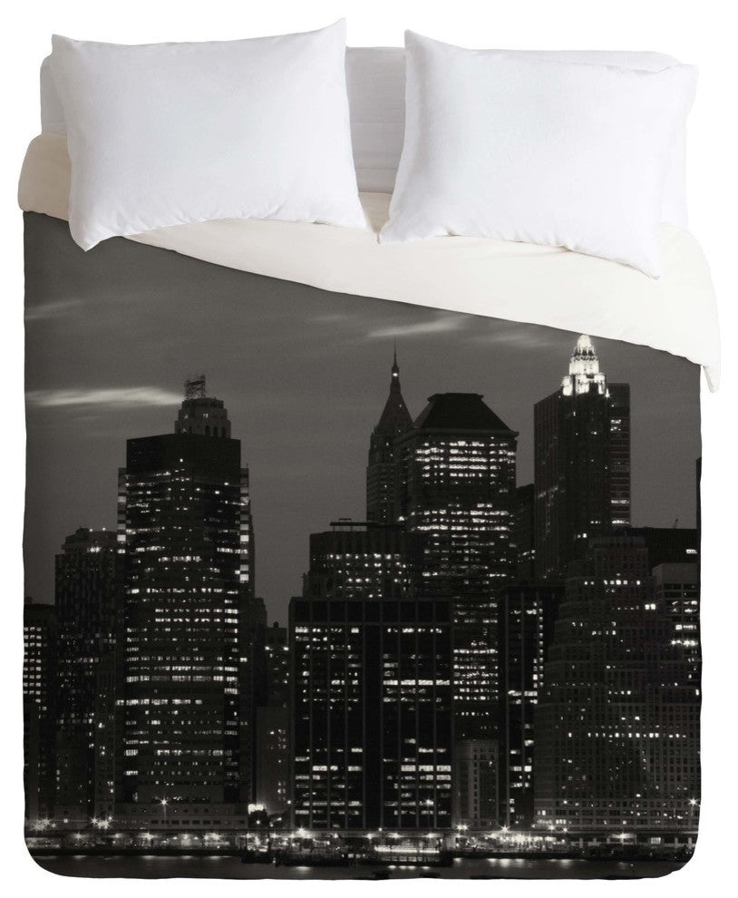 Deny Designs Leonidas Oxby New York Financial District Duvet Cover - Lightweight