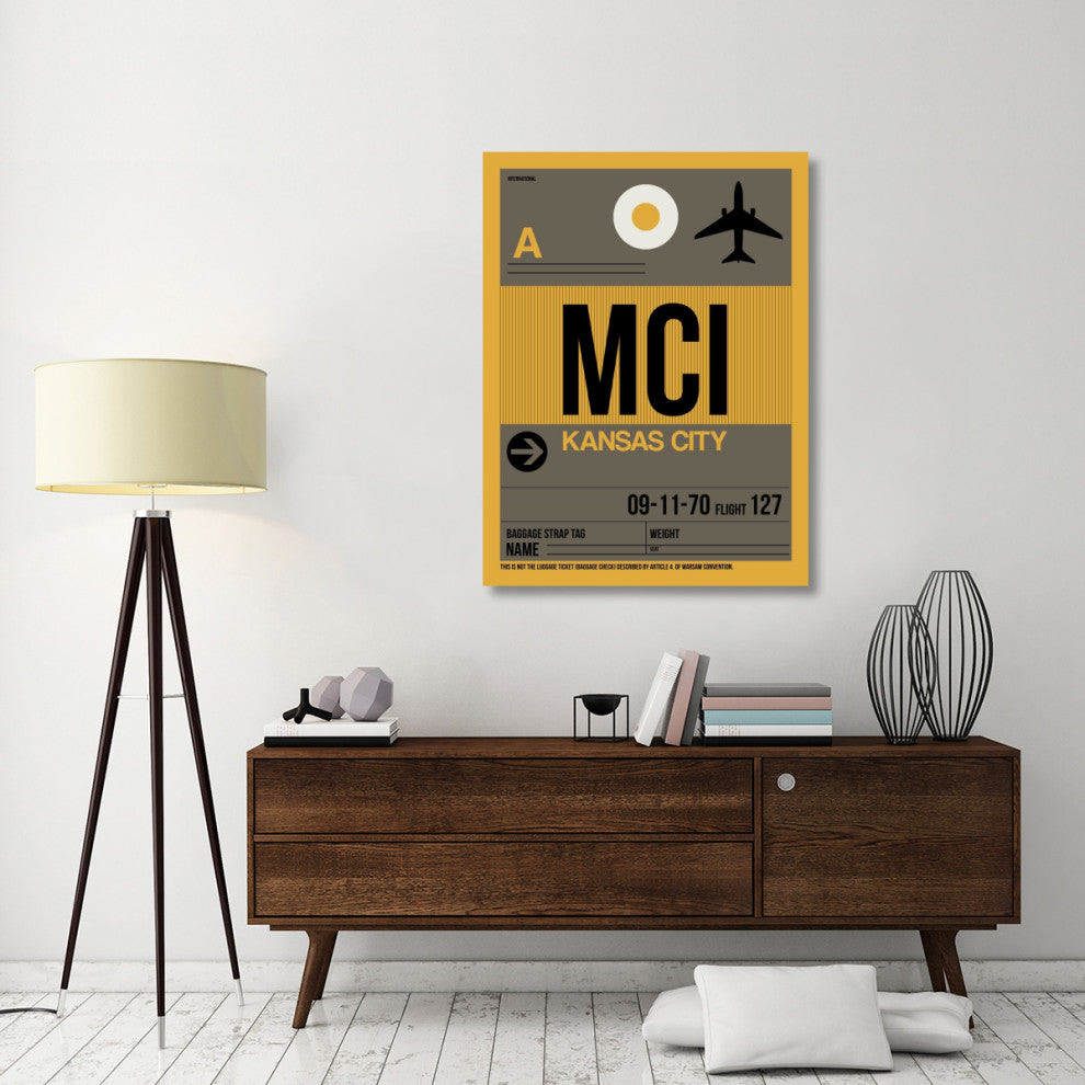 "MCI Kansas City Luggage Tag 1" Fine Art Print