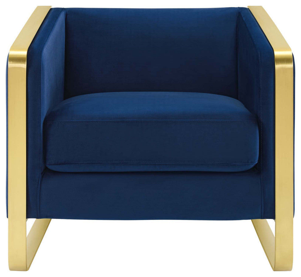 Visualize Accent Club Lounge Performance Velvet Armchair by Modway