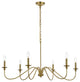 Living District Rohan 42" Chandelier in Satin Gold