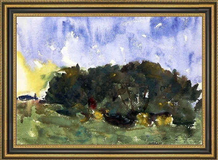Charles Webster Hawthorne The Poplar Grove Framed Premium Canvas Print, 18"x27"