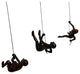 Climbing Man Wall Art Position 1,2,3 , Choco, Black Color
