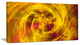 Mystic Golden Fractal, Abstract Wall Art Canvas, 40x20