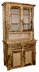 Rustic Aspen Log Armoire