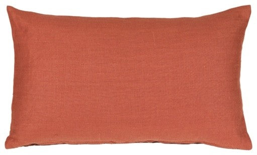 Pillow Decor - Tuscany Linen Sienna 12 x 20 Throw Pillow