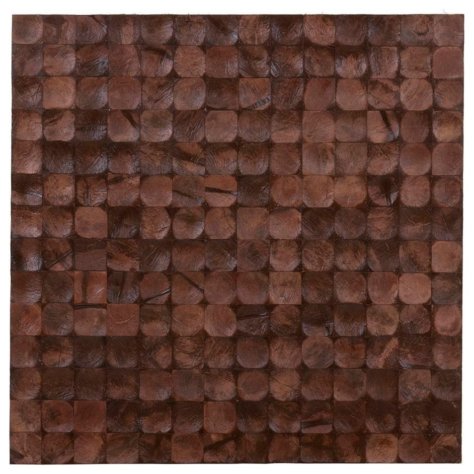 East at Main Brown Bliss Coconut Shell Wall Tile