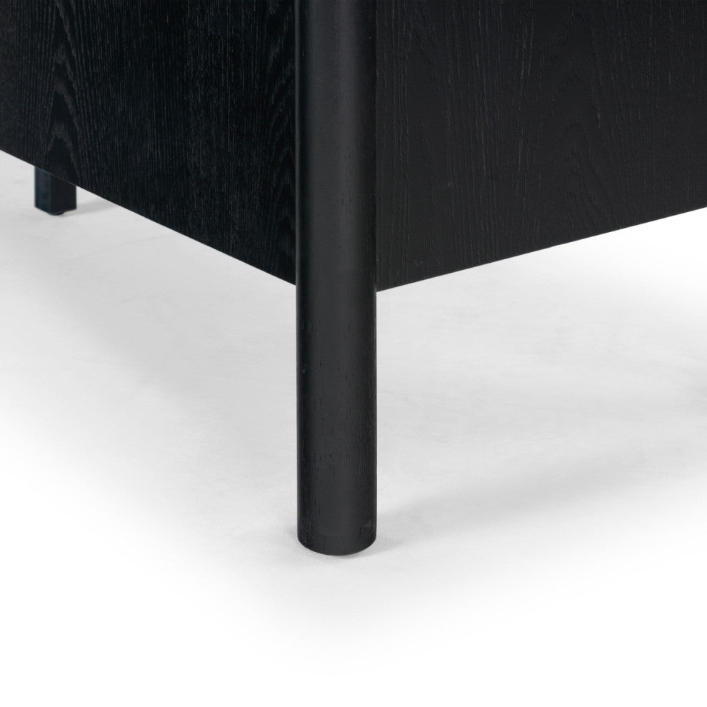 Safavieh Couture Jaylessa Wood 3 Door Sideboard, Black