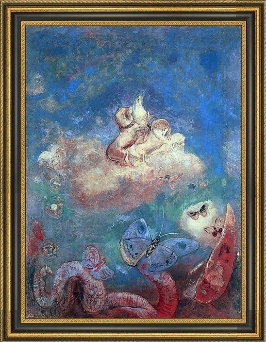 Odilon Redon Apollo's Chariot Framed Premium Canvas Print, 21"x28"