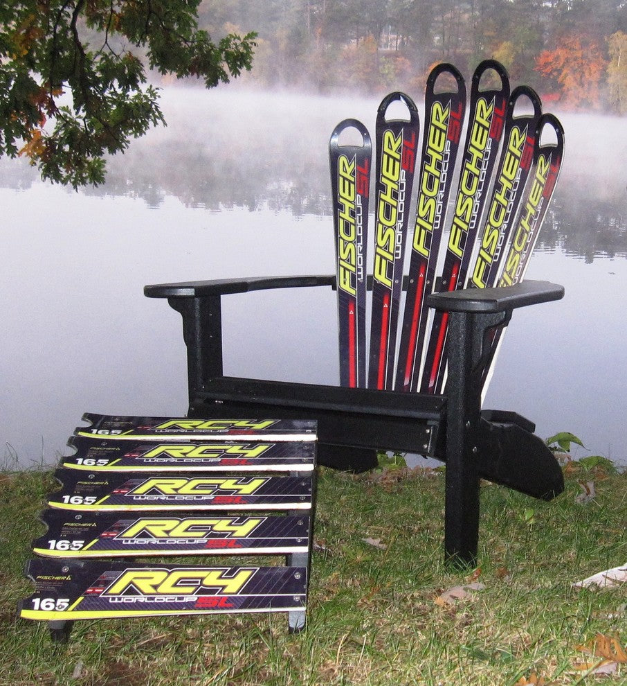 Plastic Fischer Adirondack Skichair and Ottoman