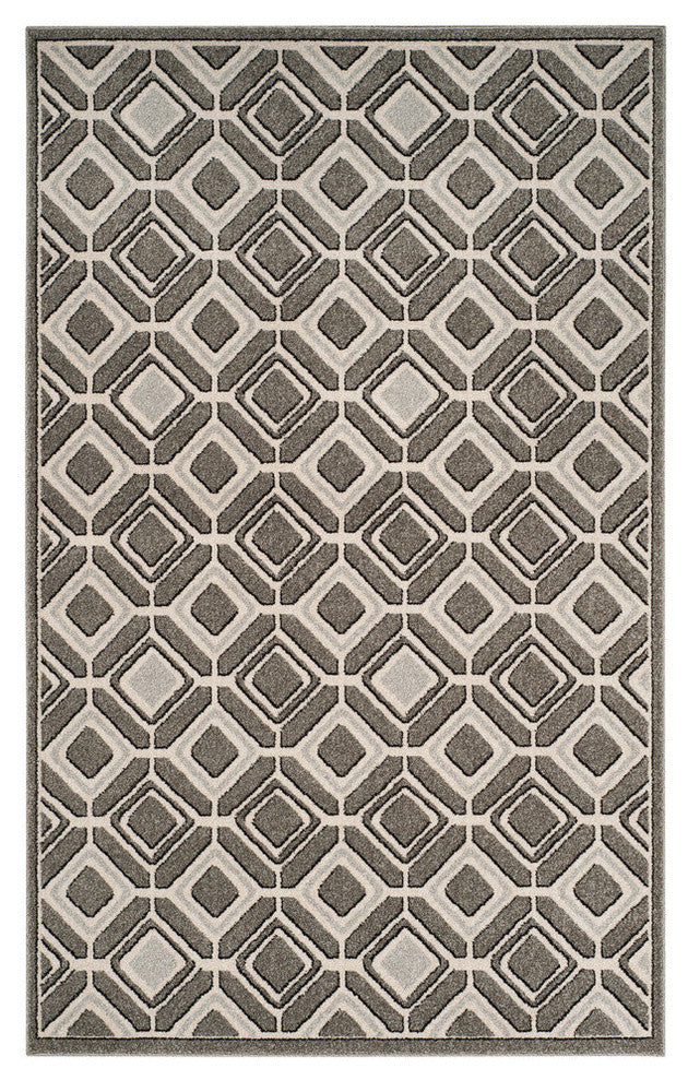 Safavieh Amherst Amt433C Outdoor Rug, Grey/Light Grey, 5'0" X 8'0"
