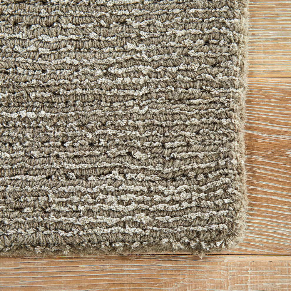Jaipur Living Kelle Handmade Solid Gray/Silver Area Rug, 9'x13'
