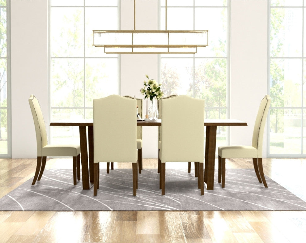 Emily Nailhead Parsons Upholstered Chair, Harvest Oak/Cream