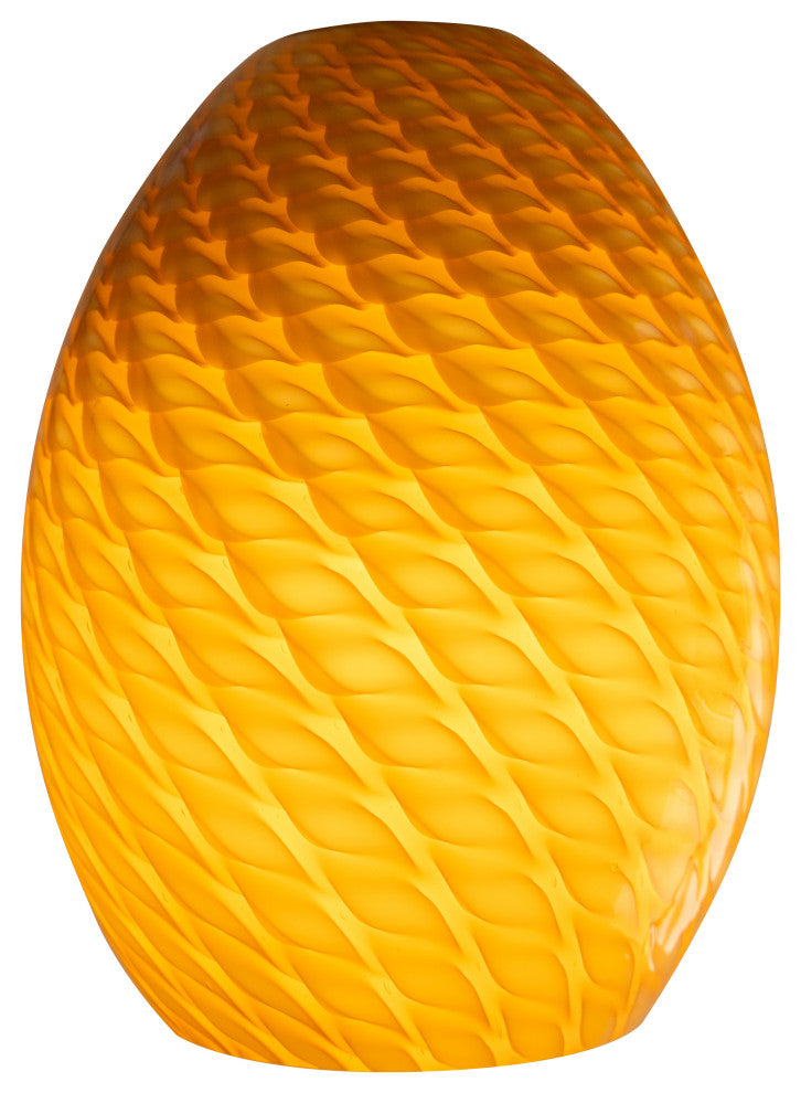 Firebird Brandy Pendant Glass Shade, Amber Firebird