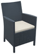 California Wickerlook Casual Seating 3 Piece Set, Dark Gray