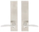 Crest Lever, Tubular Passage, Satin Stainless Steel, 2-3/4" Backset