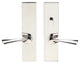 Breeze Lever, Tubular Passage, Privacy Bolt, Left Hand, Polished Stainless Steel