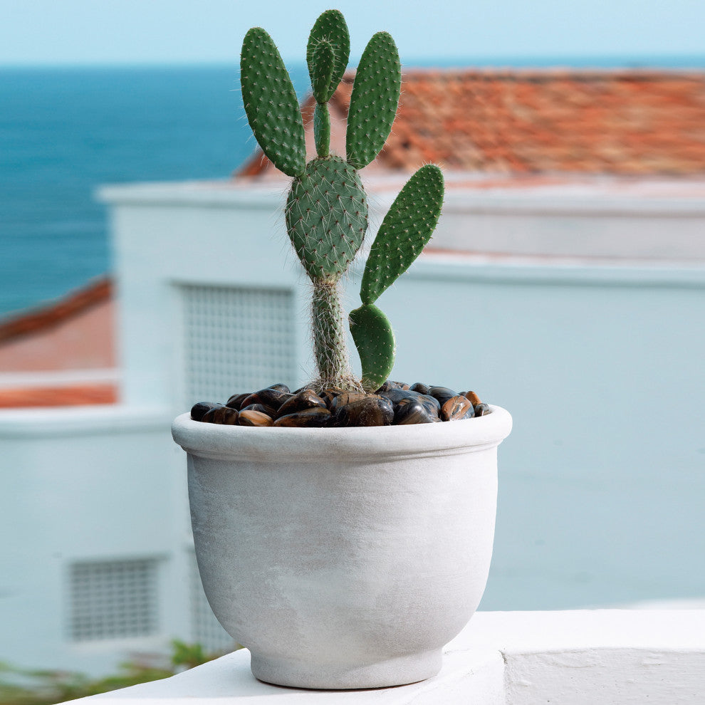 Agave Modern Round Pot for Indoors & Outdoors - 14'' (Rust)