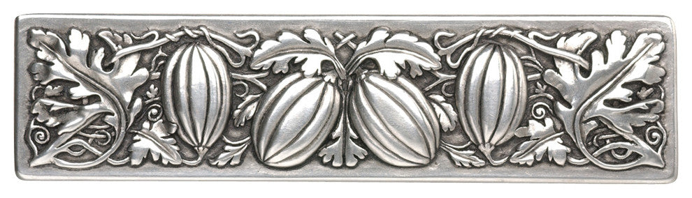 Autumn Squash Pull Antique Brass, Brilliant Pewter