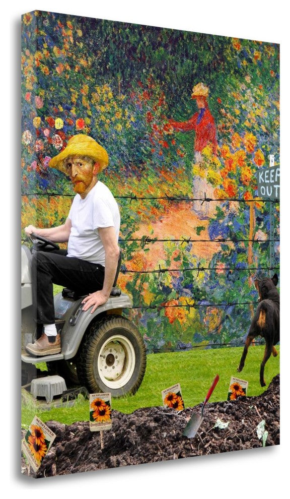 "New Neighbor" By Barry Kite, Giclee Print on Gallery Wrap Canvas, Ready to Hang