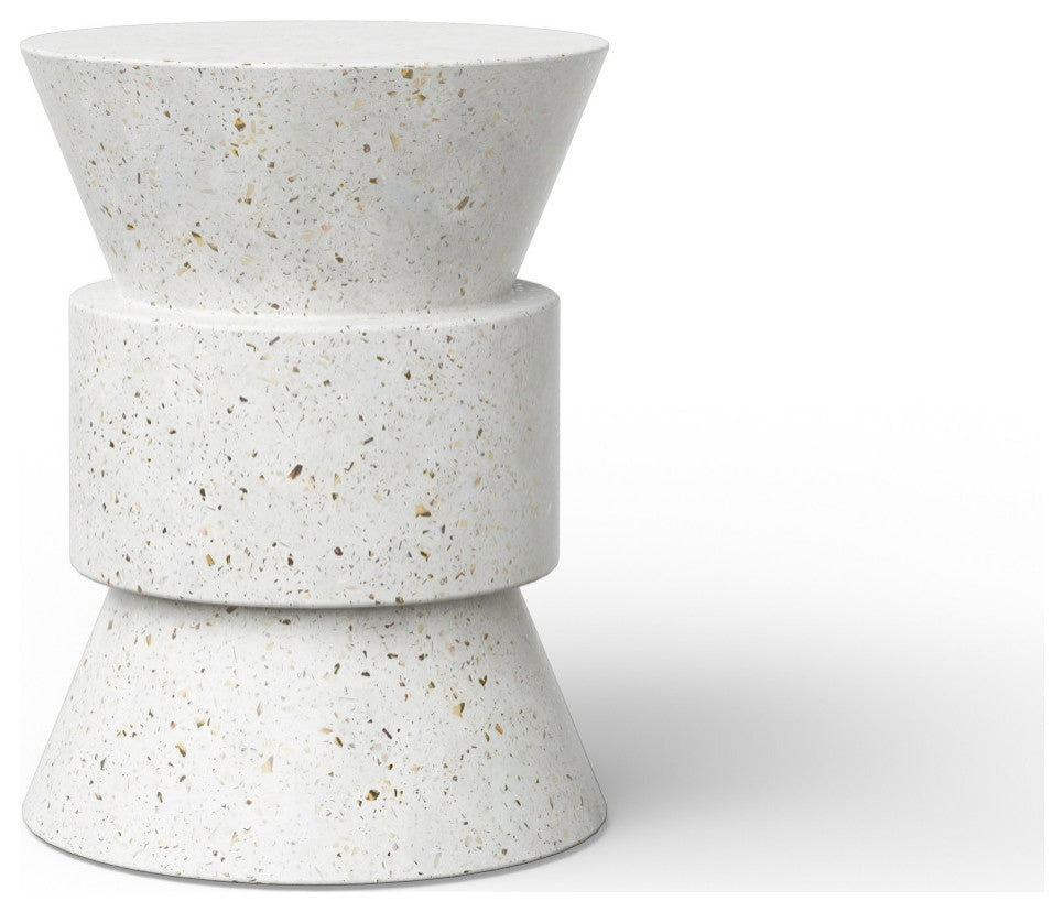 Mixx, Jackson Stool, Ivory Terrazzo