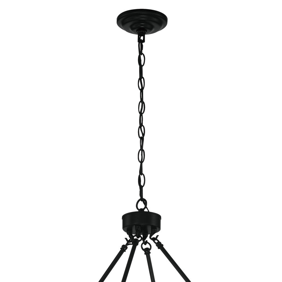 12 Light Candle Style Wagon Wheel Chandelier
