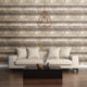 Weathered Wood Plank Wallpaper, Rust/Taupe, Bolt