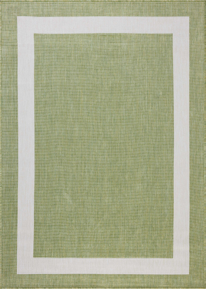 Loloi Easton Green / Ivory 18" x 18" Sample Rug