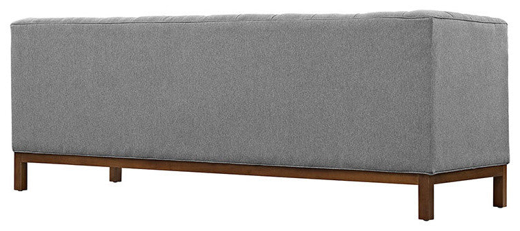 Modern Expectation Gray Panache Living Room Set Upholstered Fabric, 2-Piece Set