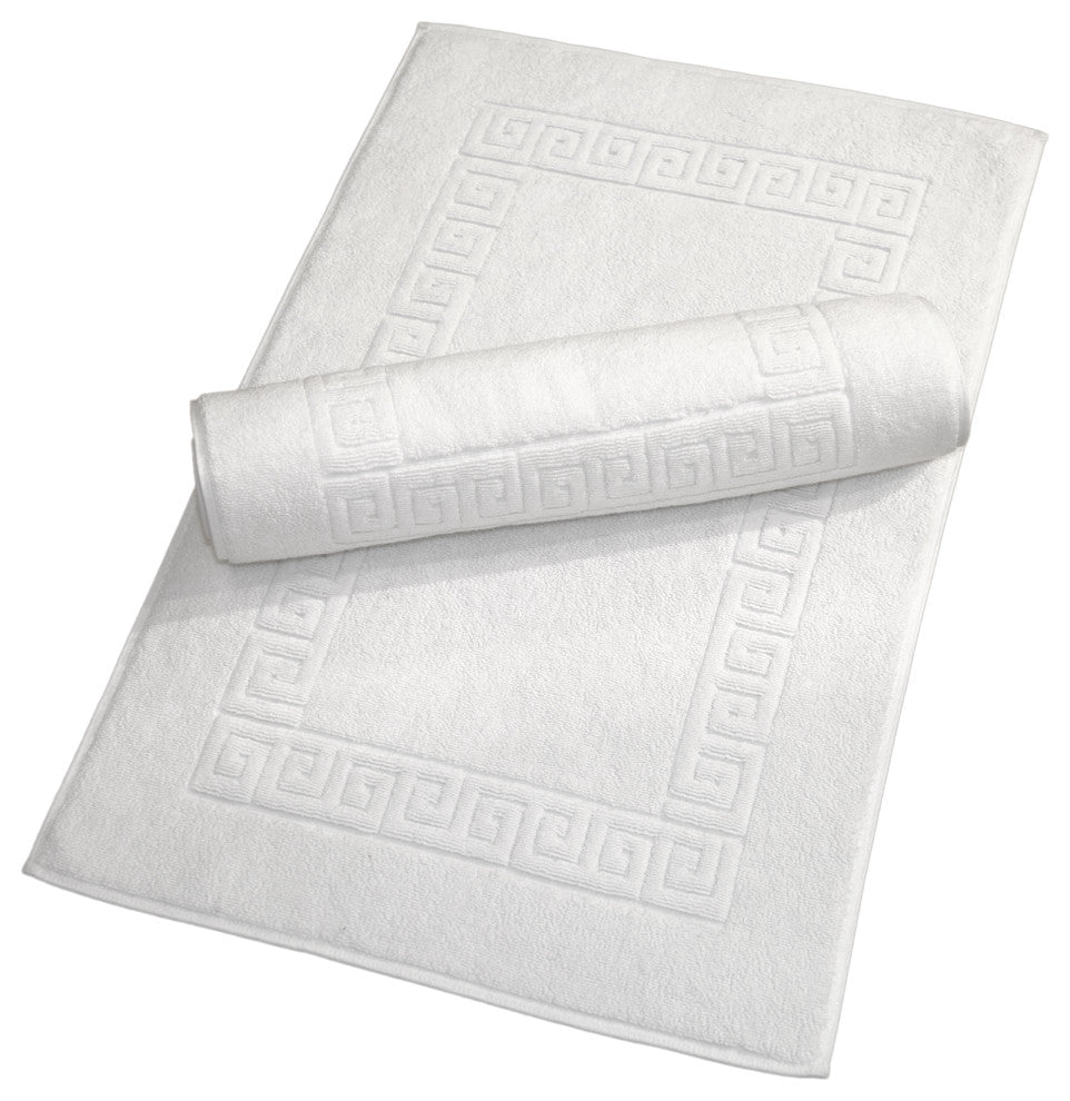 Greek Key Bath Mats, Set of 2
