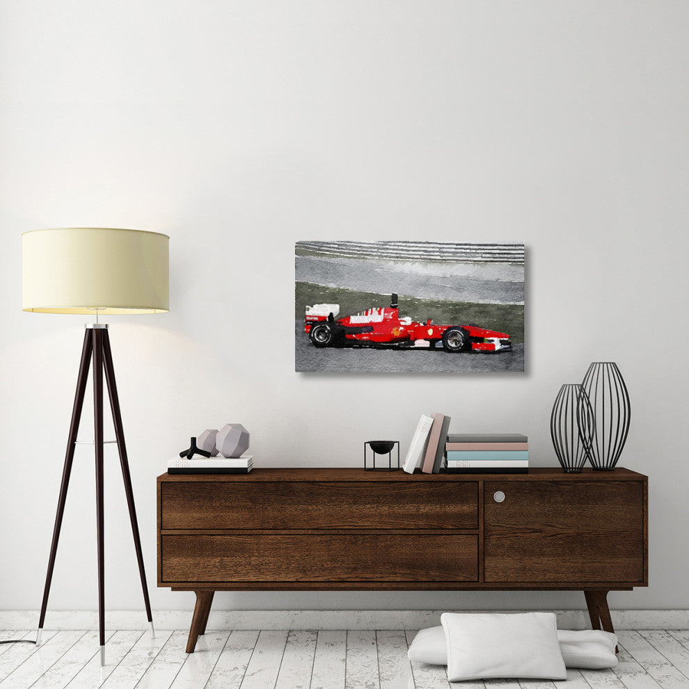 "Ferrari F1 Racing Watercolor" Fine Art Print
