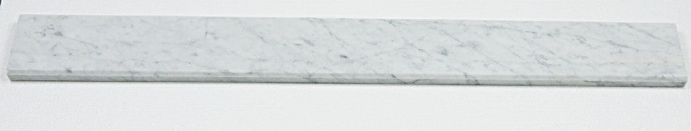Italian Bianco Carrara Polished Marble Saddles