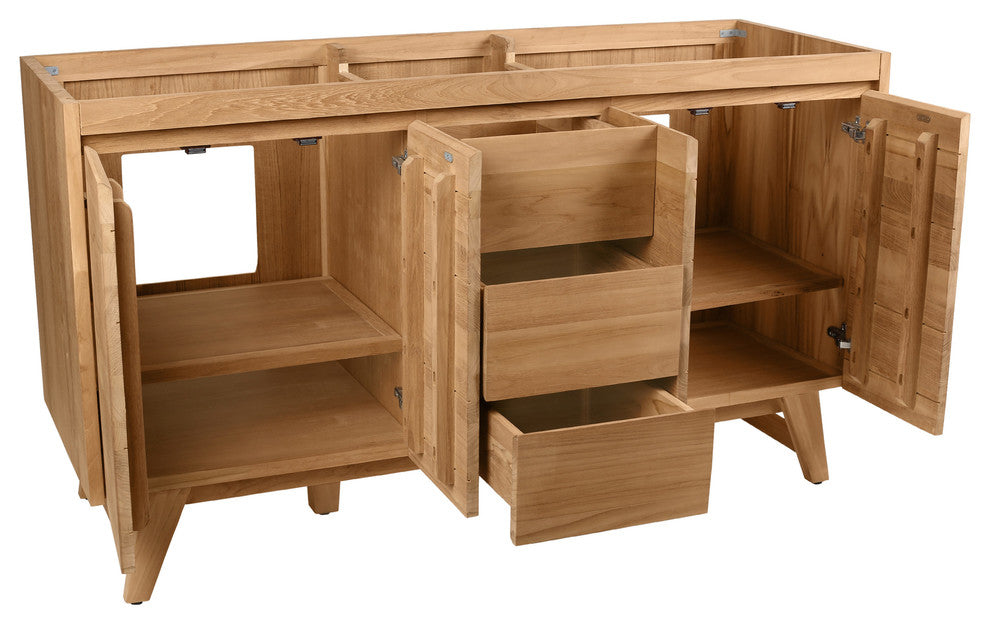 Avanity Coventry 60" Vanity Only, Natural Teak Finish