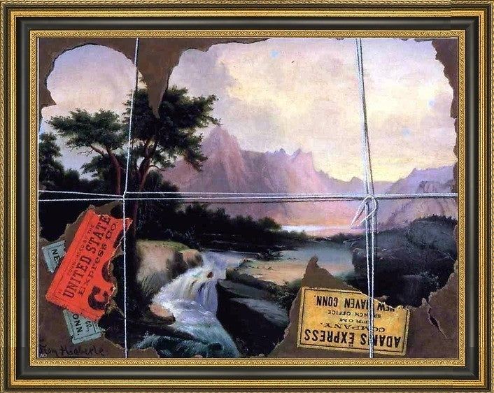 John Haberle Torn in Transit Framed Premium Canvas Print, 21"x28"