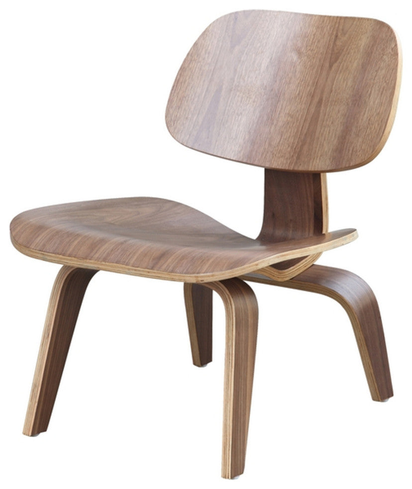 Modern Classics Plywood Lounge Chair, Walnut