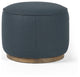 Sinclair Round Ottoman, Fresno Cobalt