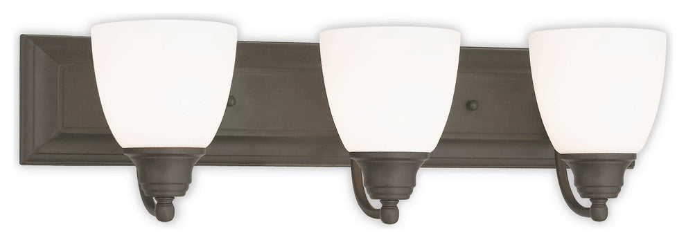 Livex Lighting 3 Light Bronze Bath Light - 10503-07