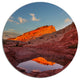 Vermillion Cliffs Lake In Morning, Landscape Round Wall Art, 36"