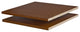 Optional Shelves for Metro, Cosmo Wardrobes, Set of 2, Mocha
